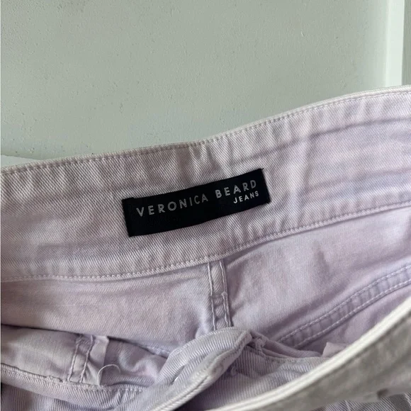 Veronica Beard Lavender High Waist Shorts - Picture 3 of 5